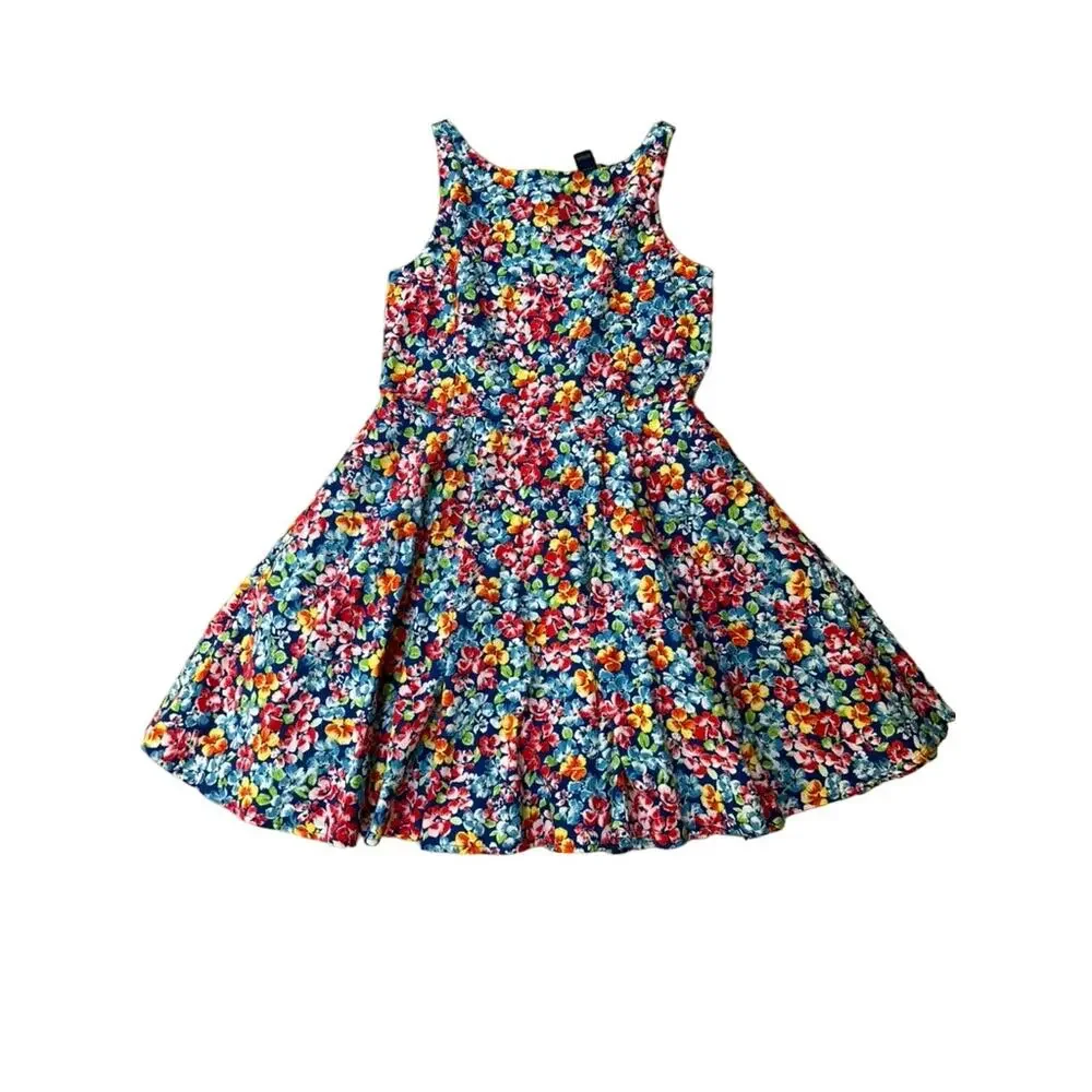 Polo Ralph Lauren Blue Floral Girl Dress (size 14)